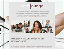 Tablet Screenshot of bodylounge-sinsheim.de